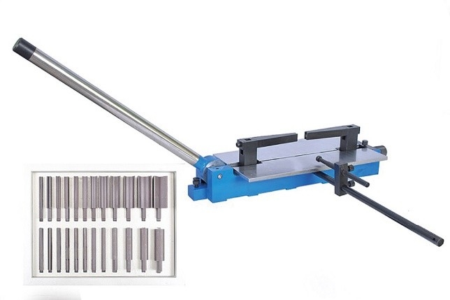 EURO Manual Bender Rule bending machine , Dieforming machine with 41 matrix for 23.80x0.71mm steel rules