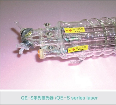 300w 400w και 600w σωλήνας 1900mm γυαλιού λέιζερ του CO2 σειρά qe-s για τον εσωτερικό εξοπλισμό λέιζερ